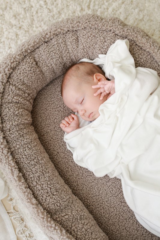 ALL TEDDY babynest / boucle babynest - 2 farver