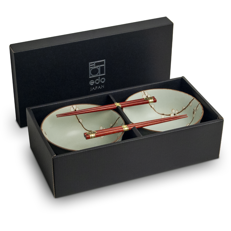 Edo Hanagreen Pokébowlset, 17x9cm, 2 pers., giftbox