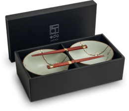 Edo Hanagreen Pokébowlset, 17x9cm, 2 pers., giftbox