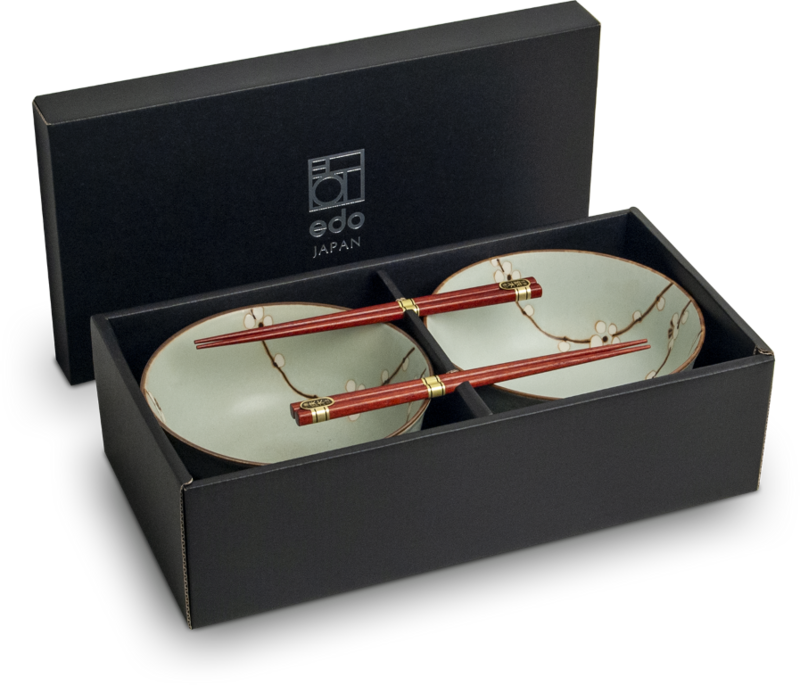 Edo Hanagreen Pokébowlset, 17x9cm, 2 pers., giftbox