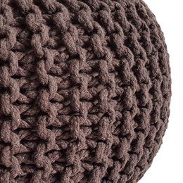 Knitted stool pouf Ø 45 H 30 cm cm seat pouf knitted floor cushion
