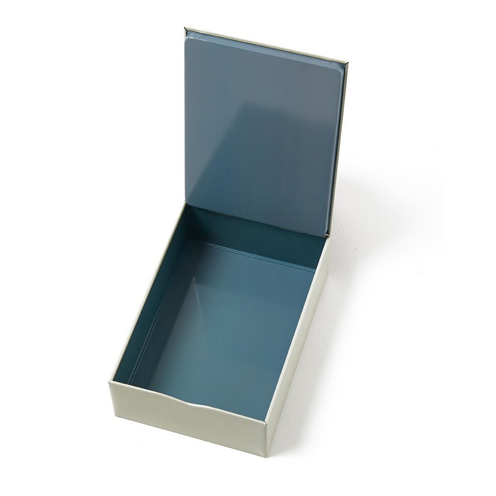 Rainyman rectangular metal tin box