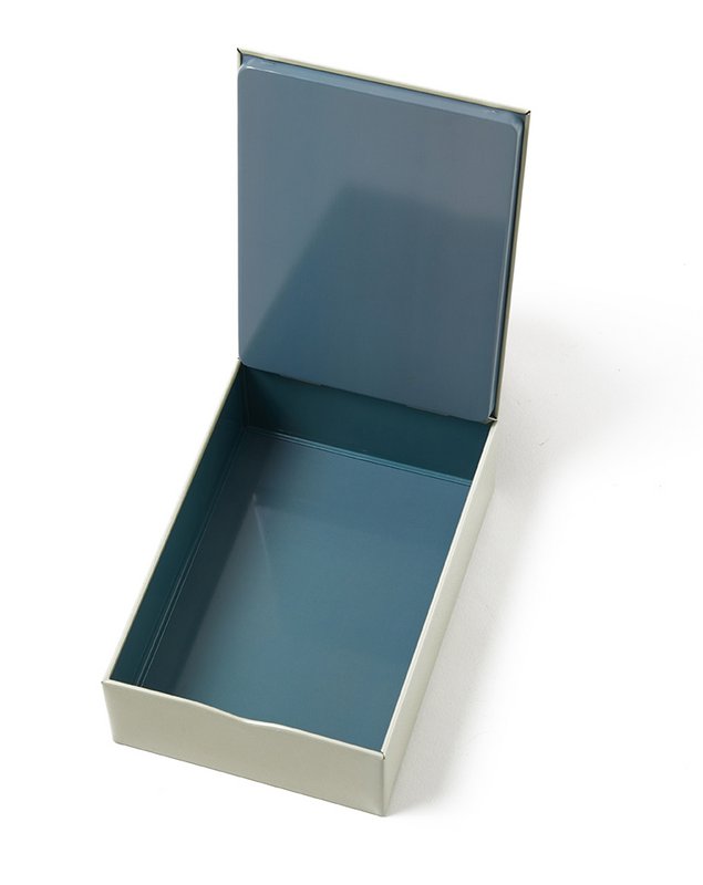 Rainyman rectangular metal tin box
