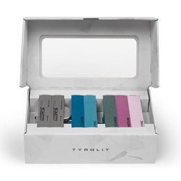 This all-in-one tuning set includes a variety of tools for fitness equipment maintenance and adjustment, including wrenches, screwdrivers, and other accessories in a compact, organized storage case.