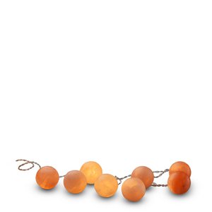 Himalaya Salt Dreams, Salt Chunks Light String on Battery, Bulb, 8 pieces, 44554, Orange