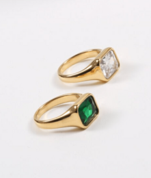 Andrei - Women’s Diamond Signet Ring