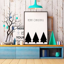 Christmas Christmas trees - Christmas Poster - Text poster - Black and White poster