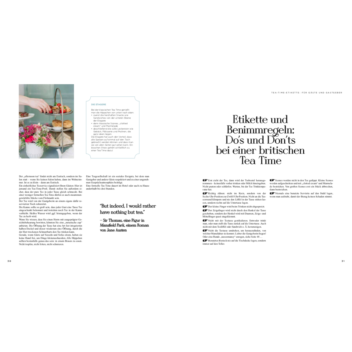 L'heure du thé. Recettes britanniques, tradition et culture du thé (allemand)