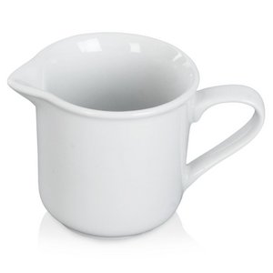 Milchkrug Porzellan weiß 6x6 cm, 100 ml