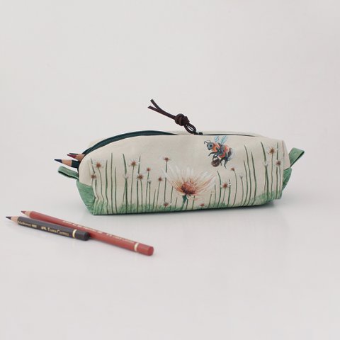 Bonnie the Bumblebee | Square Pouch | Cosmetic Bag | Pencil Case