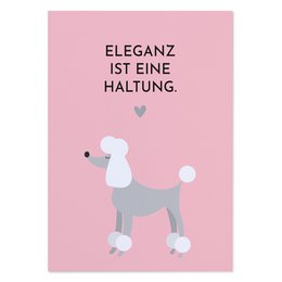 Postkarte mit Spruch „Eleganz ist eine Haltung“