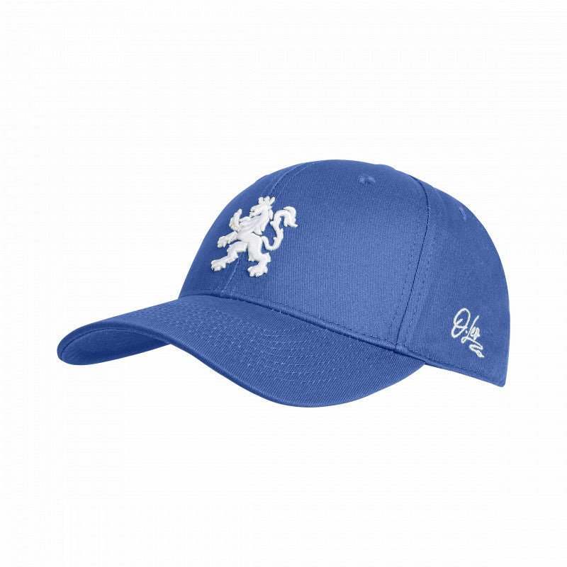O.Leo Baseballkappe – Blau – Weißer Löwe – Unisex