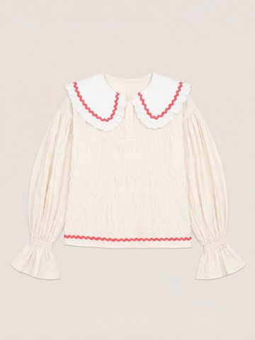 Offduty Cream Pyjama Blouse