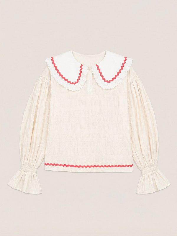 Offduty Cream Pyjama Blouse