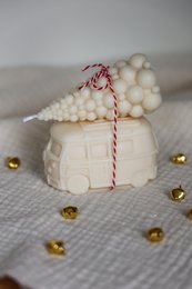 Bulli mit Weihnachtsbaum Set