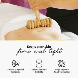Rouleau de massage en bois en forme de T pour cellulite Masseur de drainage lymphatique Maderotherapy