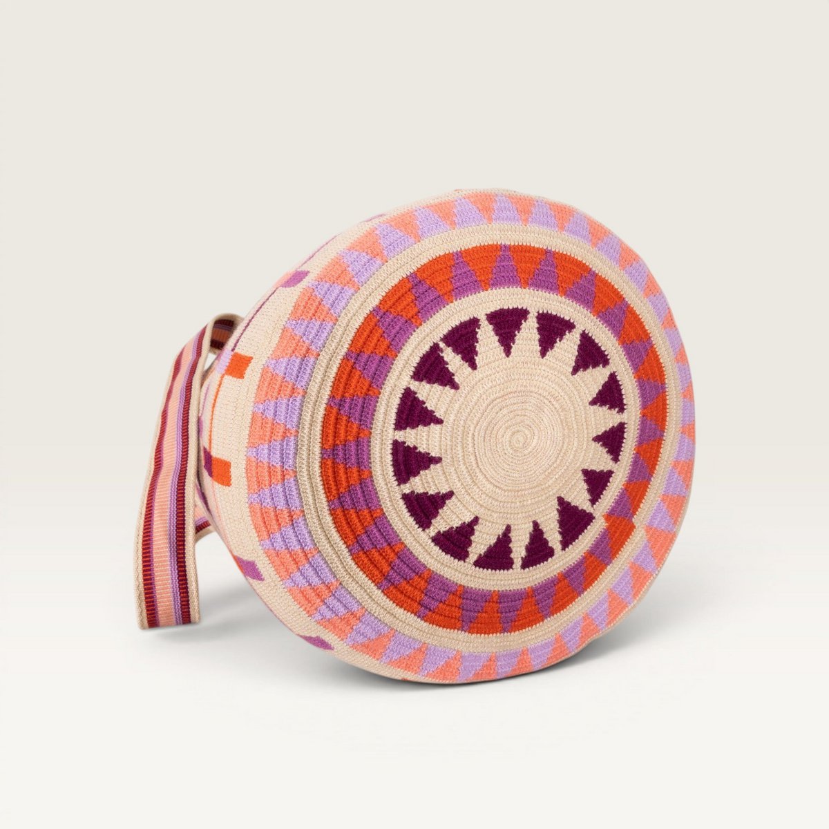 Gestreifte Susu-Tasche | Lila