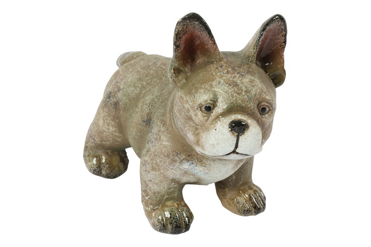 Hond Kees aardew L10,5B6H10CM bruin