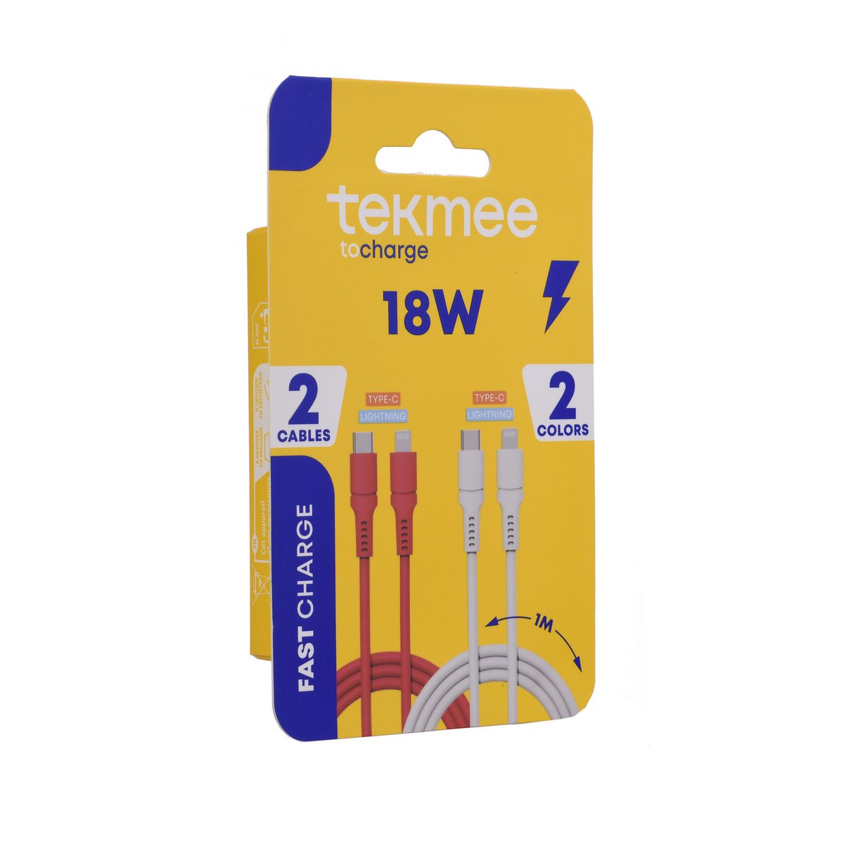 Set of 2 Type -C cables in Lightning - Fast load 18W