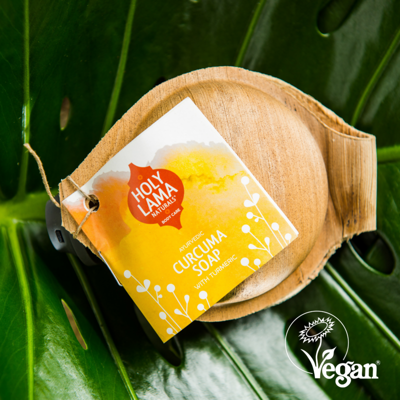 Naturlig håndlavet ayurvedisk gurkemeje vegansk sæbe - Curcuma