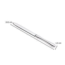 EDZARD Brieföffner Briefmesser Faden, edel versilbert, Länge 19 cm