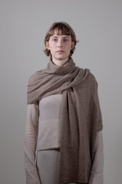 Løs kant - 100% ren cashmere strikket indpakning tørklæde, 60*180 cm