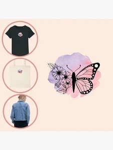 Kleidungstransfer Schmetterling