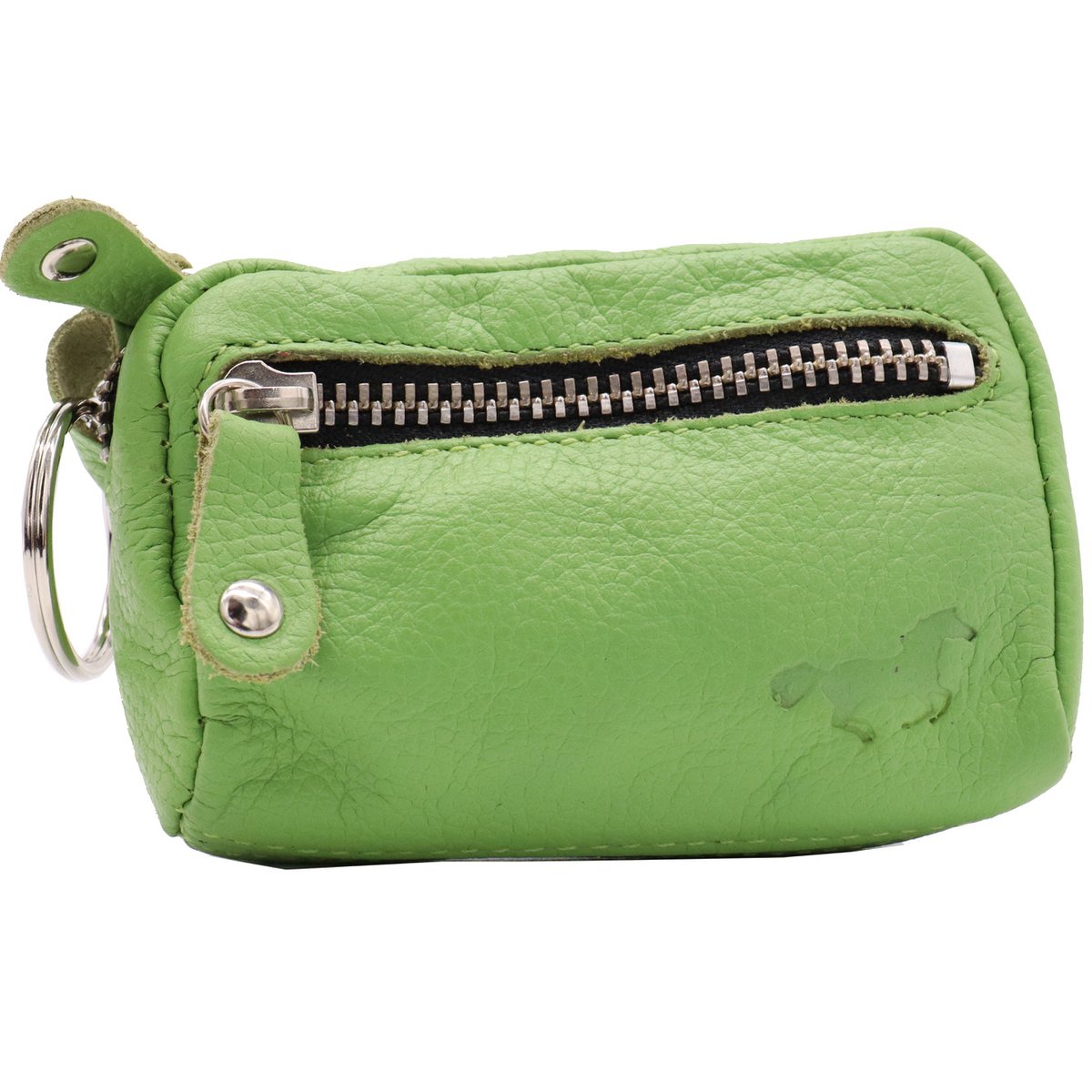 Leather Key Case - Iron Zipper - Key Bag Long