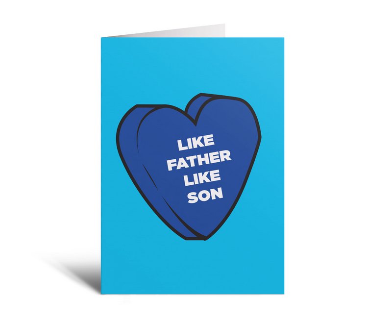 Like Father Like Son Card