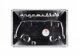 Volkswagen VW T1 Bus Metalskilt 20x30cm - Samba & Beetle/Sort