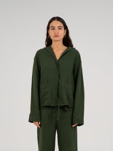 Grinch grünes Leinenhemd