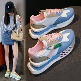 Daddy åndbar sommer ægte læder tykbund dametøj Argan sneaker