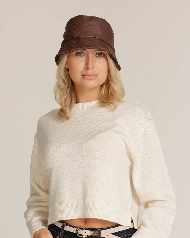 Keller │ Classic Leather Bucket Hat