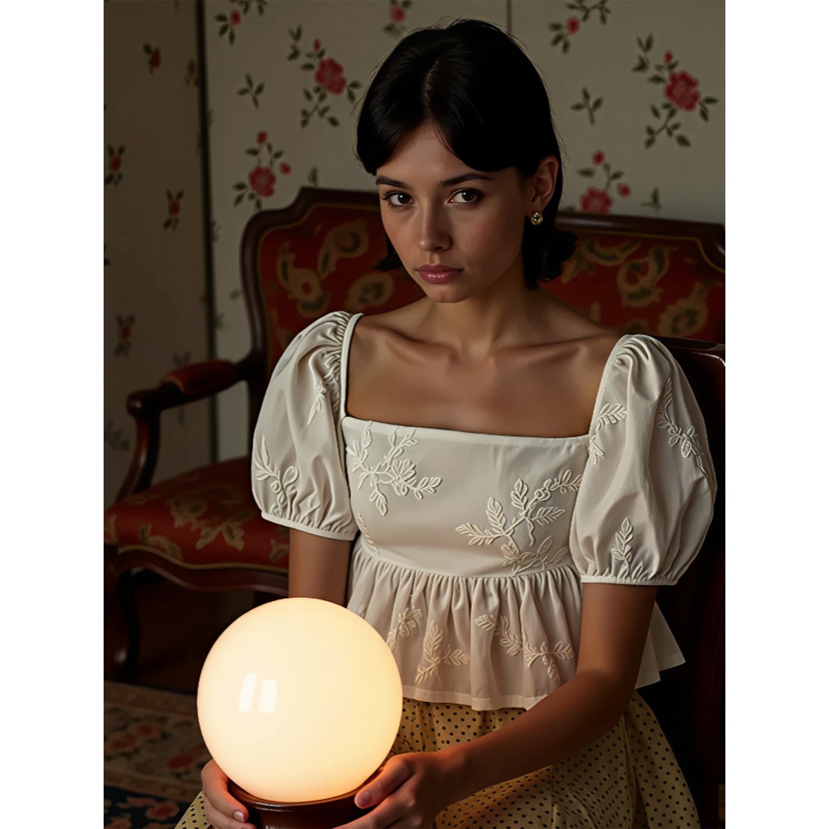 Vera Embroidered White Top