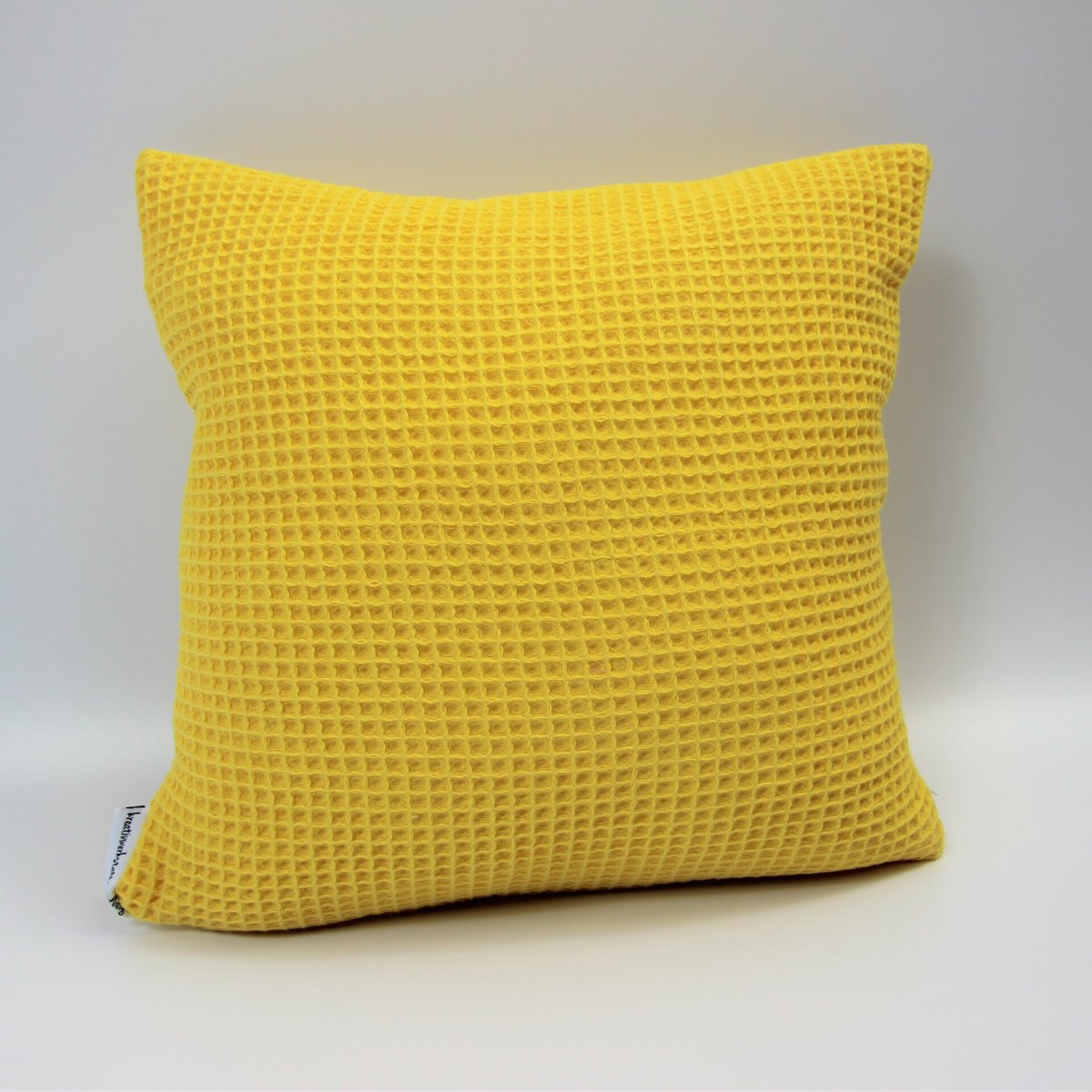 Stone pine cushion / decorative cushion waffle pique
