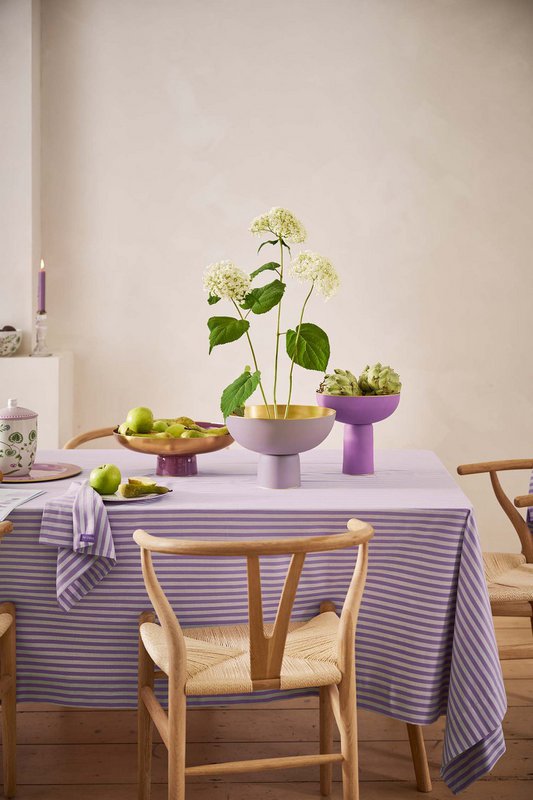 High Tray Metal Matt Lilac 20x30cm