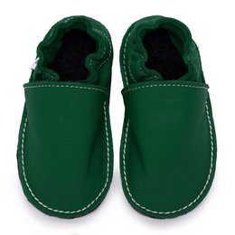 Cozy green slippers with a soft, plush interior. Ideal for lounging around the house or running quick errands. Comfortable and stylish design.