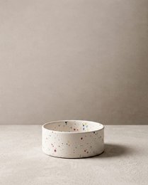 New Party Pet Bowl 14cm Set 2 White