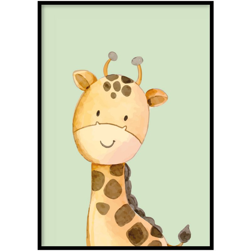Poster - Giraffa verde