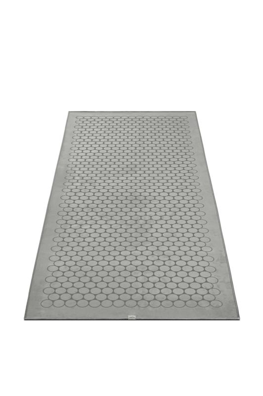 Gecko Touch Yoga håndklæde - Moon Grey