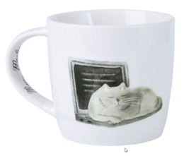 M&W FELINE FRIENDS Mug 400ml, Computer Cat, giftbox