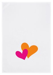 Toalla de lágrima blanca, corazón
