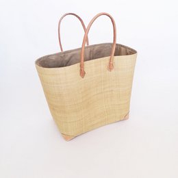 Handgefertigter Rabane -Korb "Tamatave" mit Beutel