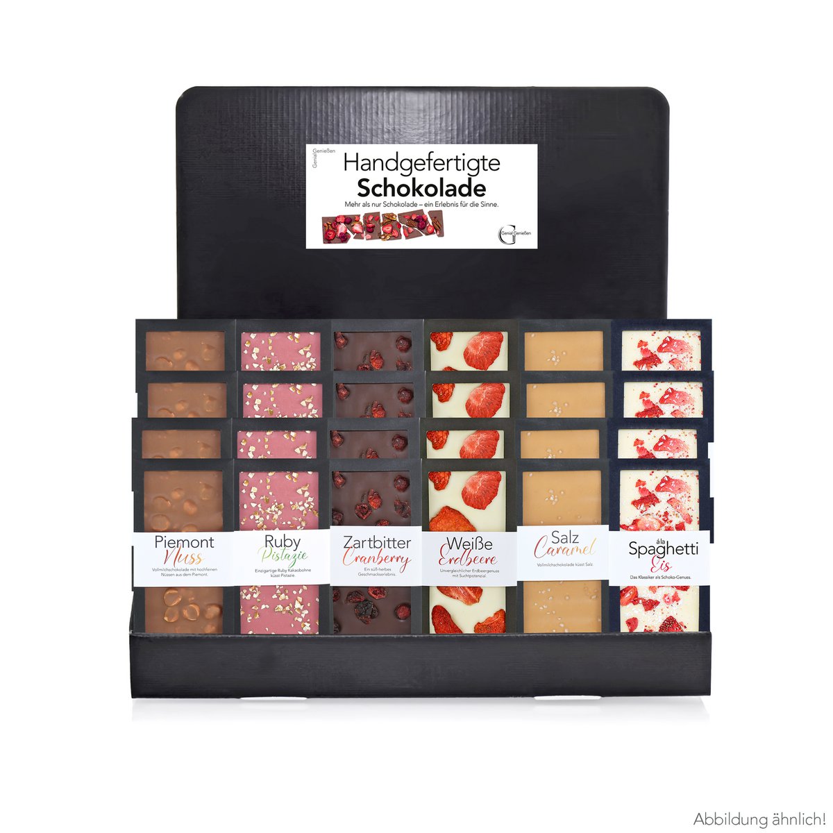 Chocoladerepen – display (inhoud 36 stuks)