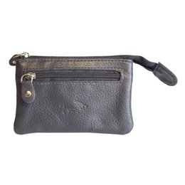 Portachiavi In 11 Colori - Portachiavi In Pelle - Con 2 Tasche Con Cerniera