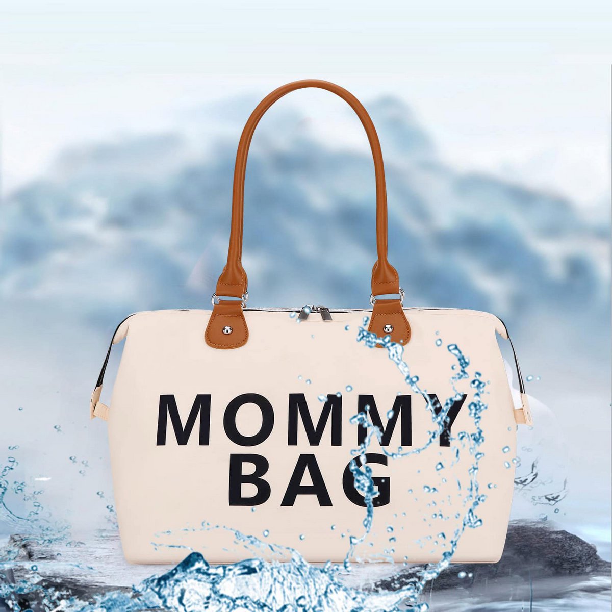 Torba podróżna Mommy Bag trzyczęściowa torba na ramię Torba materiałowa Oddzielenie suchego i mokrego