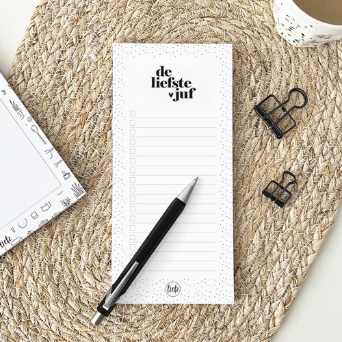 Notitieblok | To do's | De liefste juf