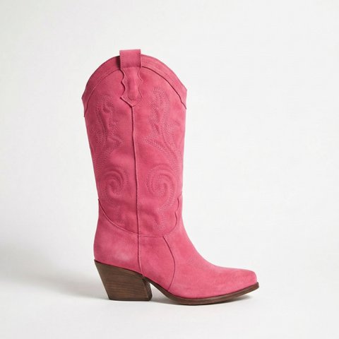 Leonie Shell Pink Texan Boots