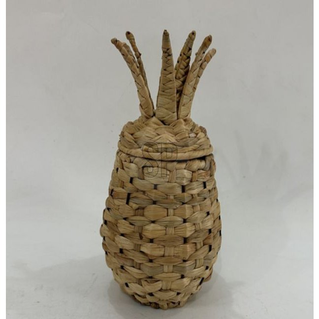 Ananas mand riet/rotin rangement 30cm
