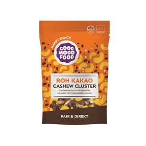 ROHKAKAO CASHEW CLUSTER 100g - snack dich glücklich